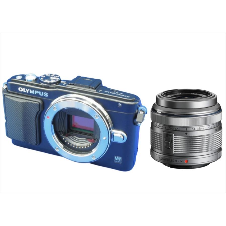 オリンパス OLYMPUS E-PL5 ブラックボディ 14-42ｍｍ シルバー レンズセット ミラーレス一眼 中古 カメラ