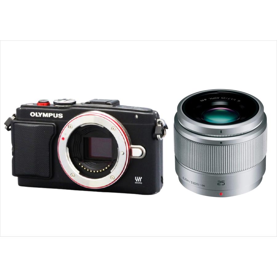 OLYMPUS PEN Lite E-PL6 25mm F1.8 単焦点レンズ-