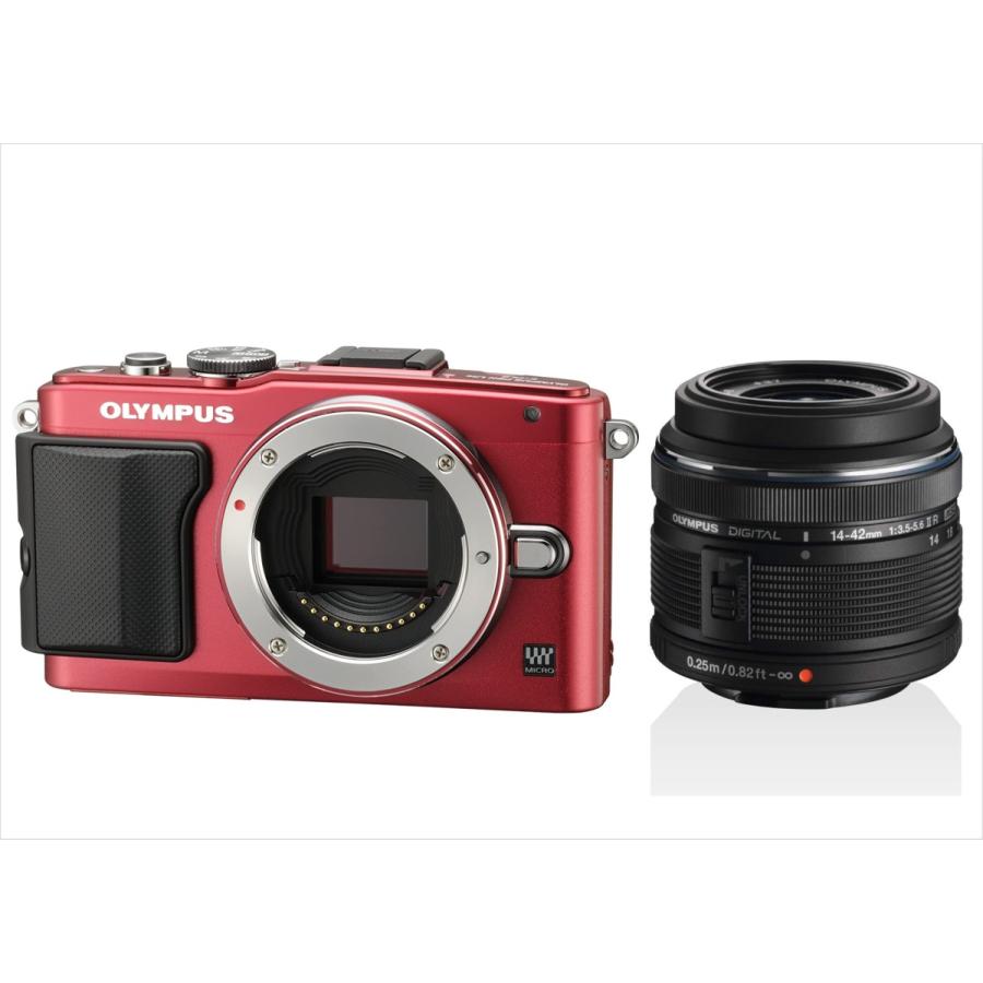 OLYMPUS オリンパス 就く E-PL6 レッド レンズセット