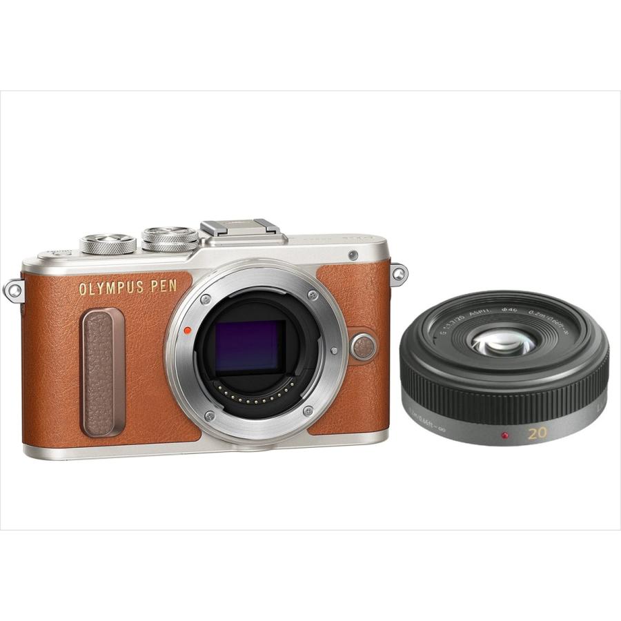 オリンパス Olympus E Pl8 ブラウンボディ パナソニック ｍｍ 1 7 単焦点パンケーキ レンズセット ミラーレス一眼 中古 Pl8bw P 5 トレジャーカメラ 通販 Yahoo ショッピング
