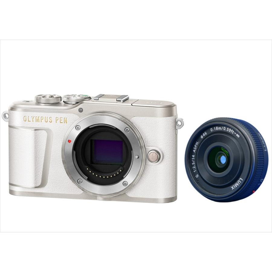 オリンパス OLYMPUS PL9 ホワイトボディ パナソニック 14mm