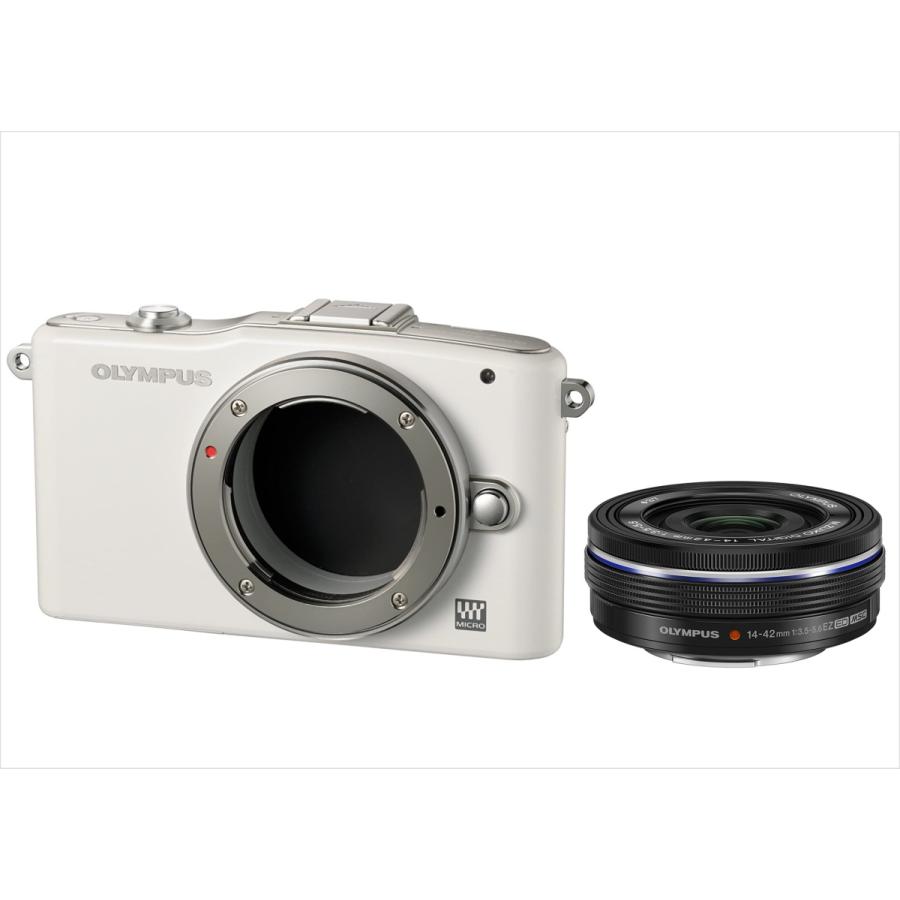品質保証品質保証オリンパス OLYMPUS E-PM1 ホワイトボディ 14-42ｍｍ