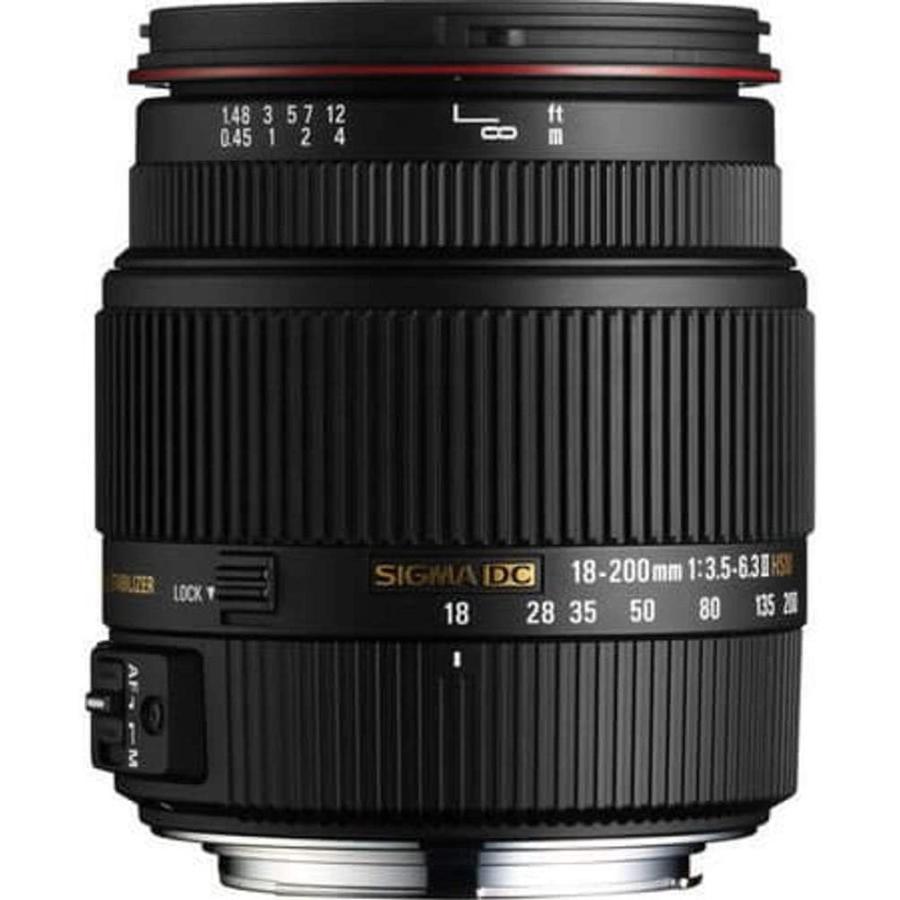 日本製・綿100% SIGMA 高倍率ズームレンズ 18-200mm F3.5-6.3IIDC OS