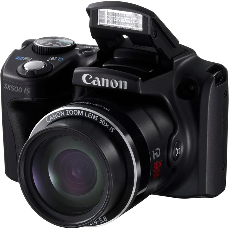 キヤノン Canon PowerShot SX500IS 約1600万画素 光学30倍ズーム ブラック デジタルカメラ 中古｜takaranoomise