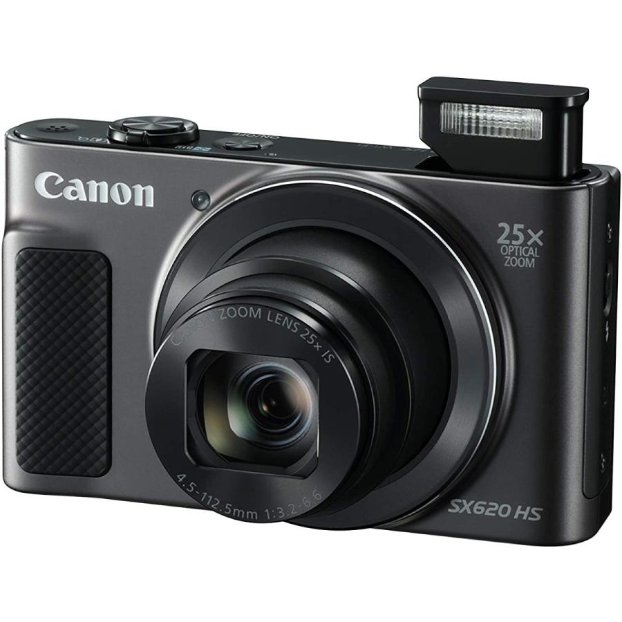 キヤノン Canon PowerShot SX620 HS ブラック 光学25倍ズーム/Wi-Fi対応 コンパクトデジタルカメラ 中古｜takaranoomise