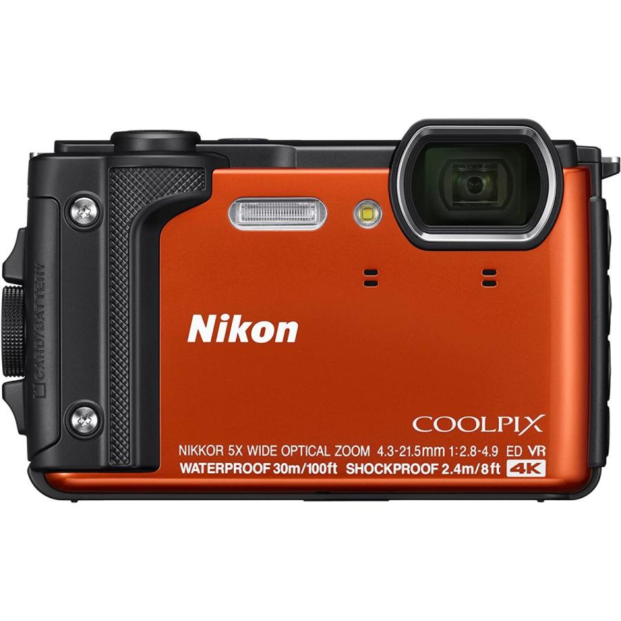 ニコン Nikon デジタルカメラ COOLPIX W300 OR クールピクス オレンジ 防水 中古 カメラ｜takaranoomise