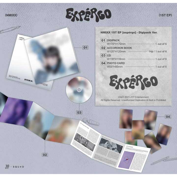 【3/21 韓国発売】予約 NMIXX  エンミックス 1ST EP ALBUM 【EXPERGO】Digipack Ver. 1集 ミニ アルバム【韓国版】 韓国音楽チャート反映 JYP【送料無料】｜takaranoshima｜02