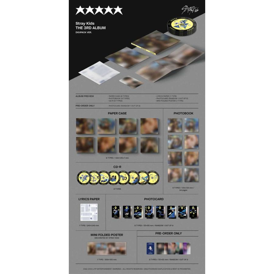 6/2 韓国発売】【予約】Stray Kids【(5-STAR)】DIGIPACK VER. 3 6/2 韓国発売】【予約】Stray Kids【(5-STAR)】DIGIPACK VER. 3