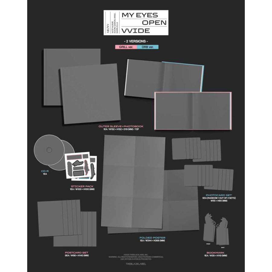 【新品未開封】MEOVV アルバム PHOTOBOOK 3枚セット　アンナ 25/5/12 韓国発売】MEOVV ミヤオ MY EYES OPEN VVIDE 1集 ミニ