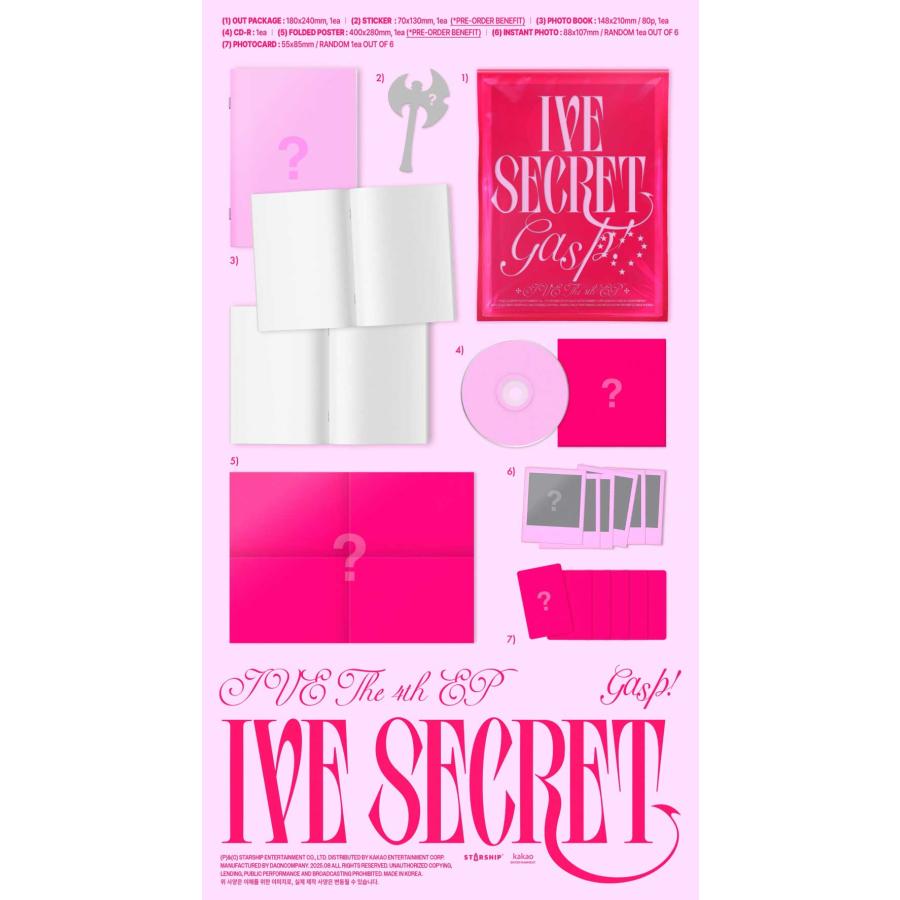 IVE レイ ユジン ガウル 3枚セット ive-rei-liz-gaeul-w-korea-may-