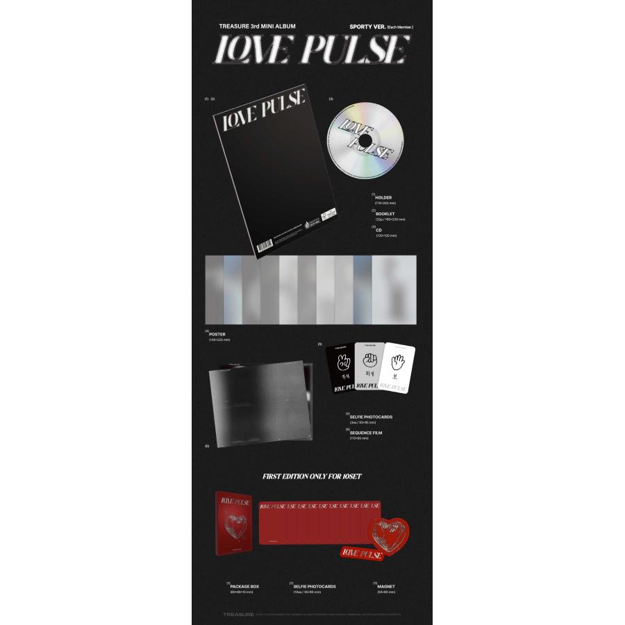 25/9/1 韓国発売】TREASURE トレジャー LOVE PULSE SPORTY VER