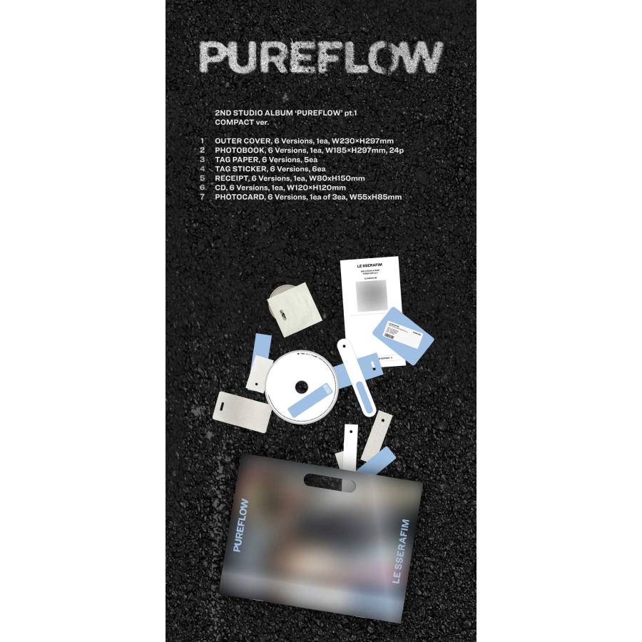 26/5/22 韓国発売】LE SSERAFIM ル セラフィム PUREFLOW pt.1 COMPACT
