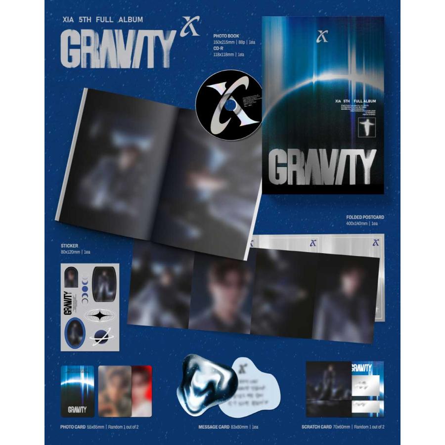 26/6/2 韓国発売】Kim Jun Su キム ジュンス GRAVITY Cosmic Ver. 5集