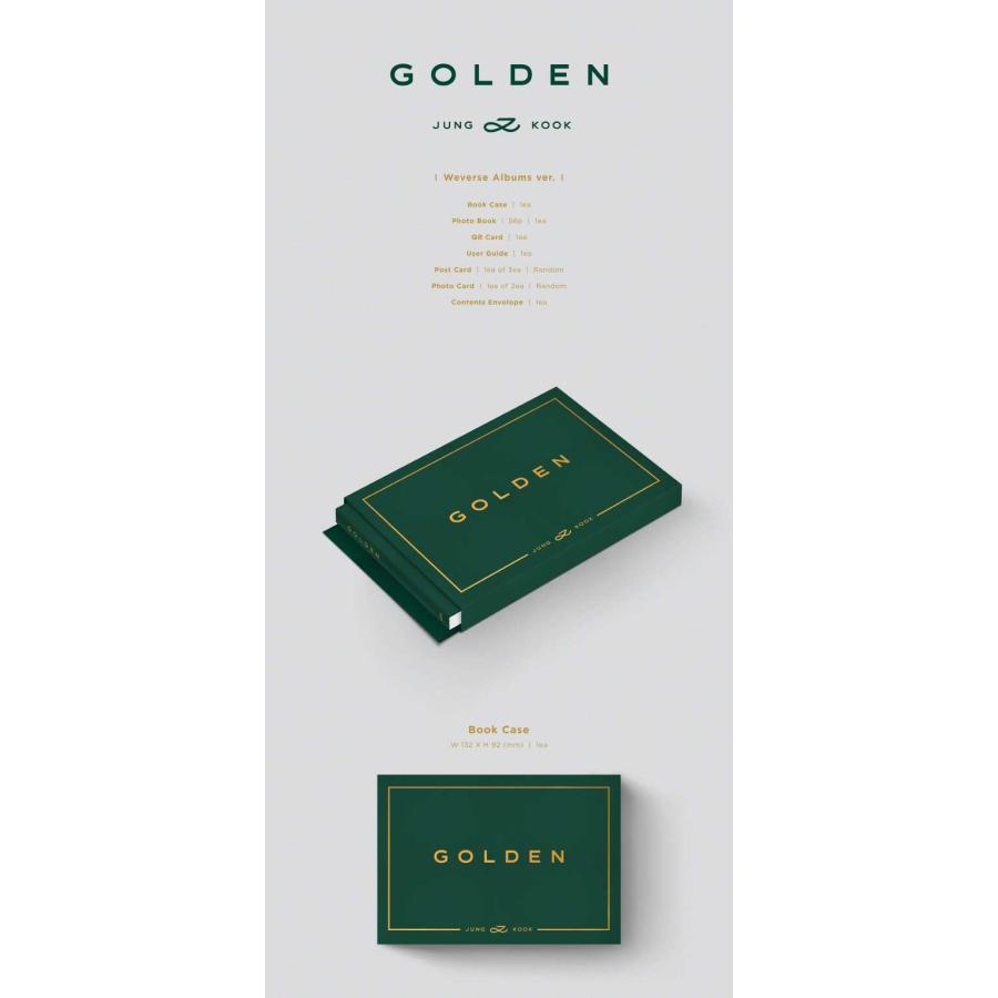 【11/3 韓国発売】予約 JUNGKOOK ジョングク GOLDEN Weverse Albums ver. グク JK 黄金マンネ BTS ビーティーエス 防弾少年団 バンタン 韓国音楽 送料無料｜takaranoshima｜02