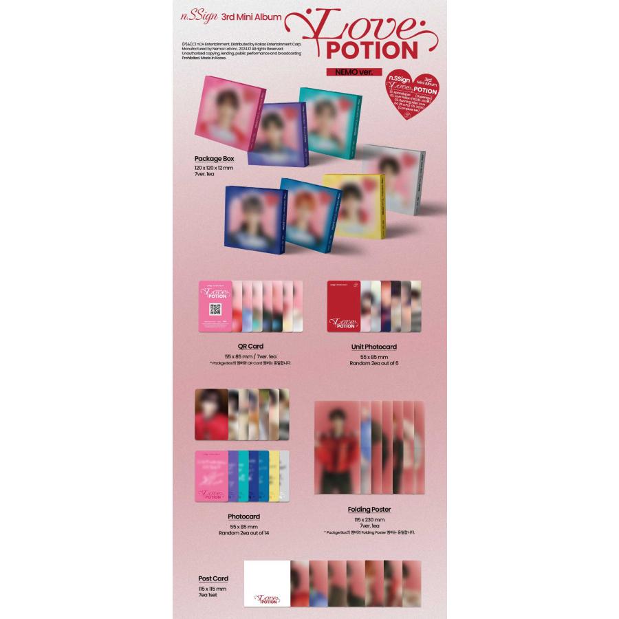 25/1/3 韓国発売】 n.SSign エヌサイン 3RD MINI ALBUM Love 25/1/3 韓国発売】 n.SSign エヌサイン 3RD MINI ALBUM Love