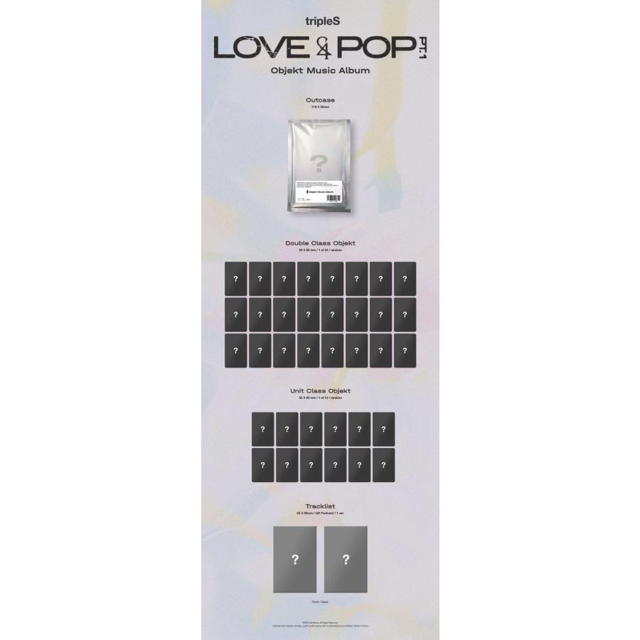 26/6/2 韓国発売】3種セット】tripleS トリプルエス MINI ALBUM LOVE