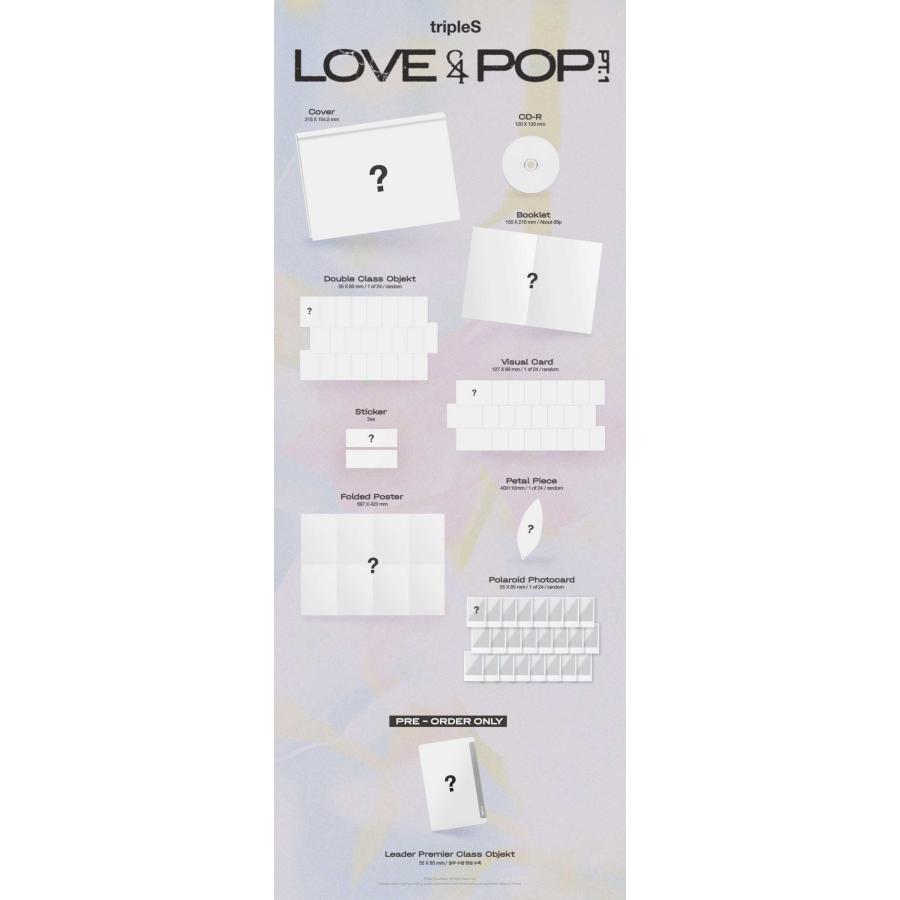 26/6/2 韓国発売】3種セット】tripleS トリプルエス MINI ALBUM LOVE