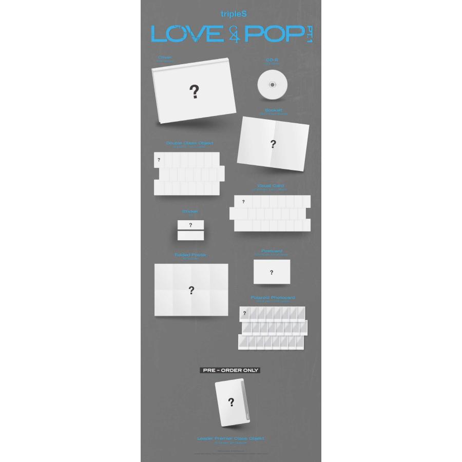 26/6/2 韓国発売】3種セット】tripleS トリプルエス MINI ALBUM LOVE