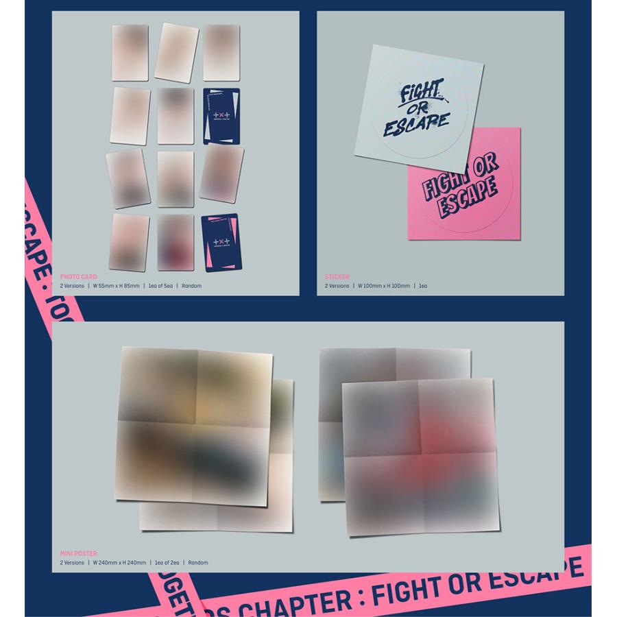 【8/18発売】【予約販売】【メール便】【TOGETHER ver】2種選択 TXT 混沌の章【FIGHT OR ESCAPE】トゥモロー バイ トゥギャザー CD アルバム クレビティ｜takaranoshima｜03