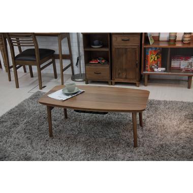 東谷 エルフィ901WAL こたつ 長方形タイプ コタツテーブル 長方形 色：ウォルナット ロット1 W90×D50×H36_11