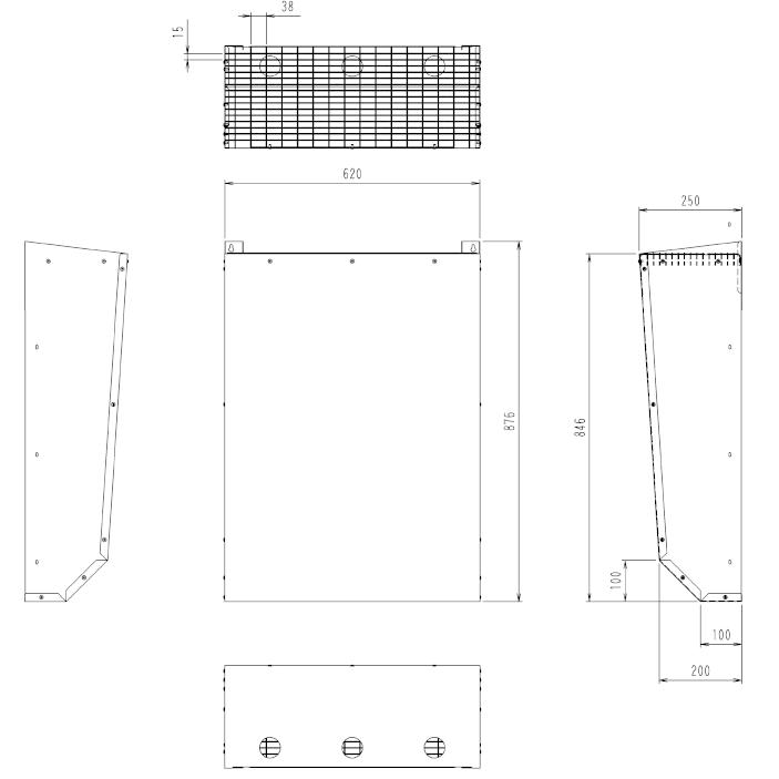 ダイキン（DAIKIN） KPWJ5H112 オーケー器材 室外機用 上吹出ガイド