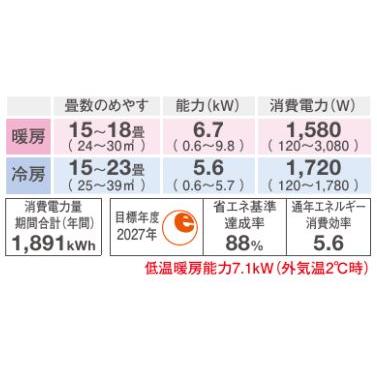 ダイキン（DAIKIN） S564ATGP-W (おもに18畳用) ルームエアコン GX