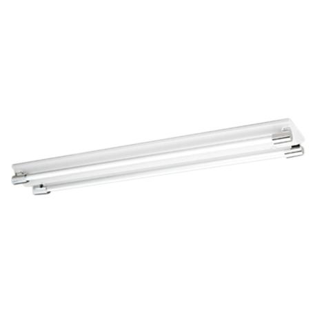 オーデリック XL551201R2E LEDベースライト LED-TUBE R15高演色 40形 直付型 ソケットカバー付(クローム) 2灯用 Hf32W高出力×2灯相当 G13口金 非調光 電球色