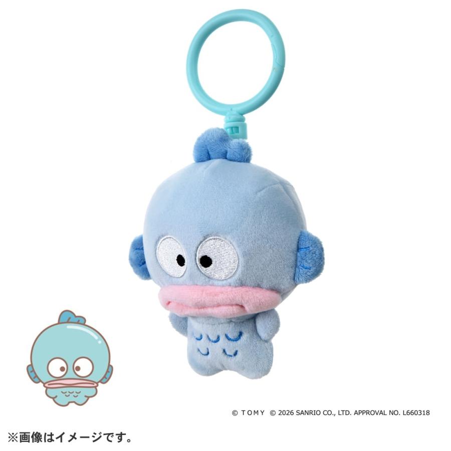 ハンギョドン　クリスマス　マスコット　キーホルダー　ぬいぐるみ タカラトミー（TAKARA TOMY） ぷにコミュ ぷにぬいキーチェーン