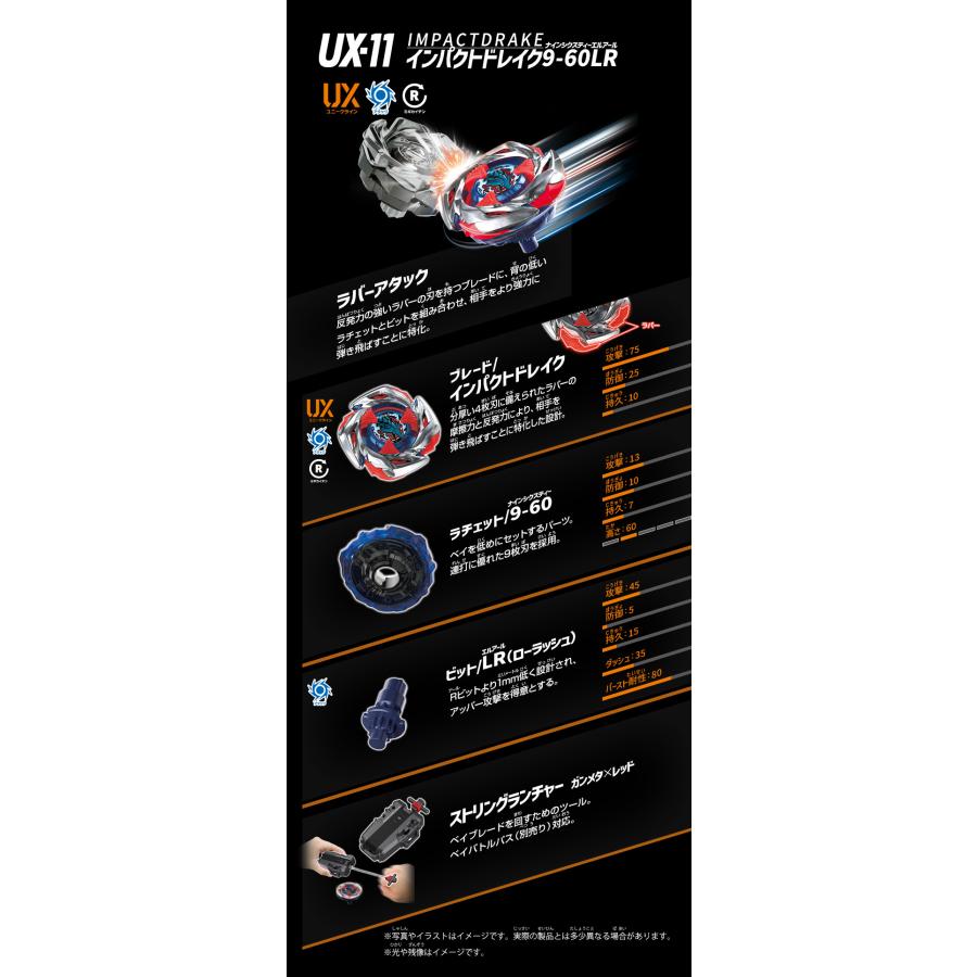 ベイブレードX BEYBLADE X UX-11 スターター インパクトドレイク ベイブレードX BEYBLADE X UX-11 スターター インパクトドレイク