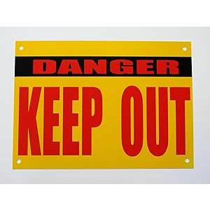 keep out 入るな危険 立入禁止 看板サインプレート プラ看板 関係者以外立入禁止 英語表記 防犯 セキュリティ対策 表示板 案内板 ...