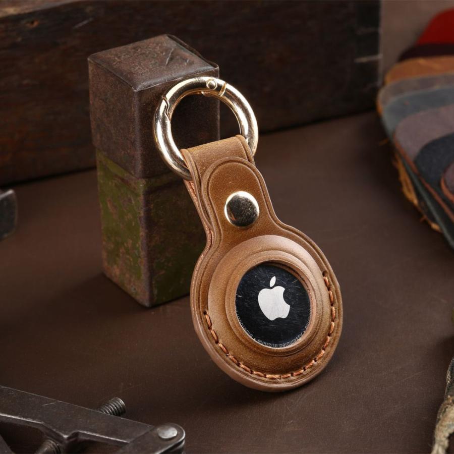 AirTag ケース エアタグ 保護ケース 本革 カバー 手作り Apple 紛失