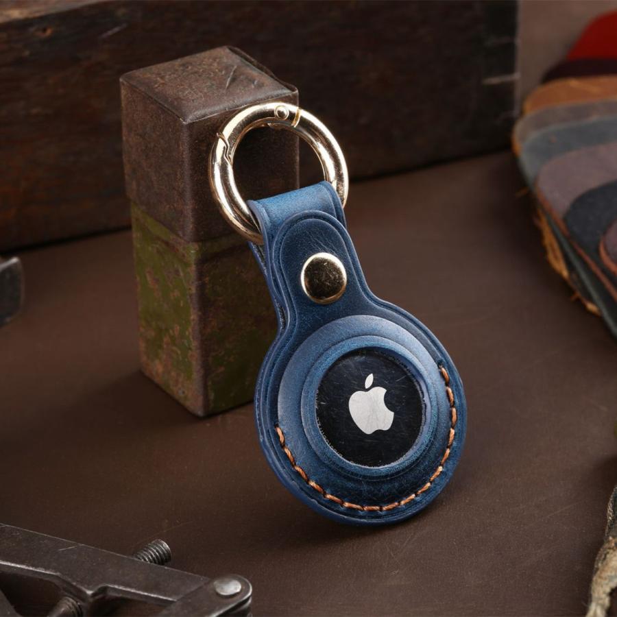 AirTag ケース エアタグ 保護ケース 本革 カバー 手作り Apple 紛失