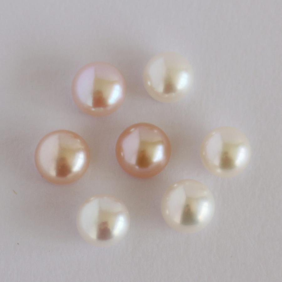 淡水パール 専門店】淡水パール パーツ ルース 9.5-10mm1粒 大粒 片穴 
