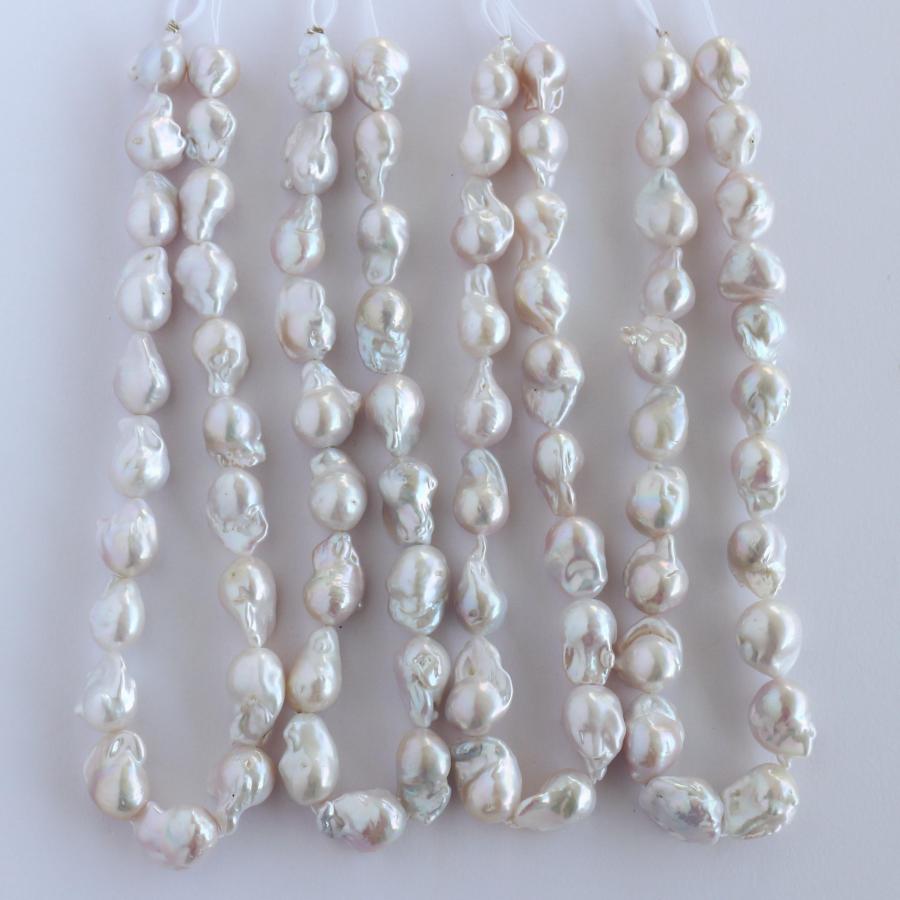 淡水パール 専門店】淡水パールパーツ 淡水パール バロック 連売り