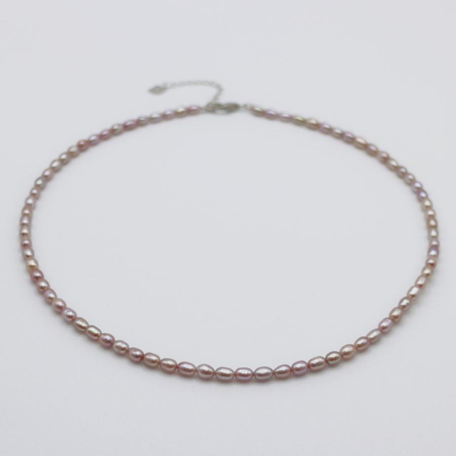 パールネックレス 本真珠 ベビーパールネックレス 3mm 4mm 淡水 パールネックレス 本真珠 ベビーパールネックレス 3mm 4mm 淡水