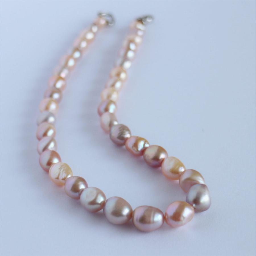 パール ネックレス カジュアル 淡水パール 本真珠 バロックパール