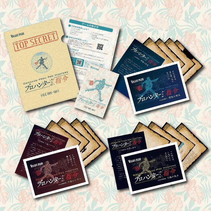 謎解き Valueplus プロハンターからの指令 FILE001-003 おうちで宝探し