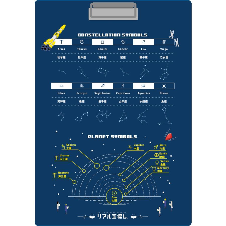 -謎解き-地球防衛クリップボード [送料ウエイト：7]｜takarushshop｜02