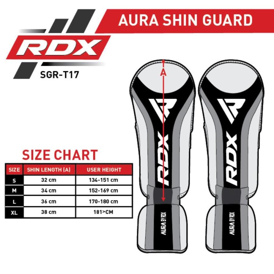 RDX レガース 両足セット AURA plus キックボクシング ムエタイ