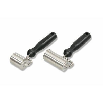 ステンレスローラー黒柄（ベアリング入）35φ×70mm （195-19）押さえ