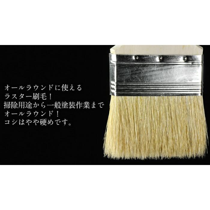 TS厚口白豚ラスター刷毛 100mm（12本入）（215-42）塗料 塗装 毛 