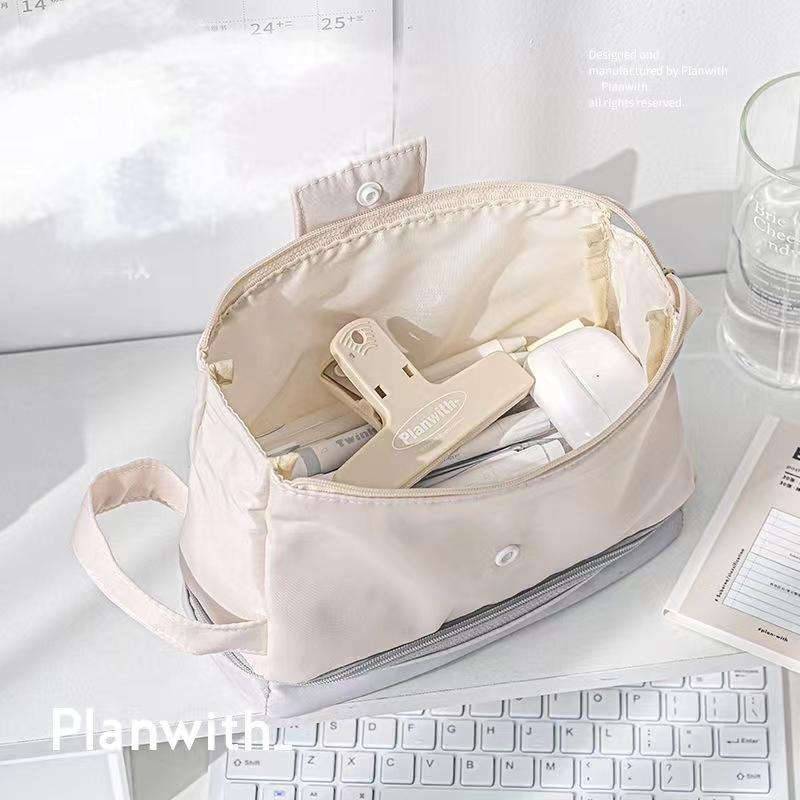 21年新作 筆箱 立つ 小学校 中学 高校 ペンケース おしゃれ 大容量 シンプル スマホスタンド機能搭載 男子 女子 小学生 中学生 高校生 倒れない 韓国 ペン ケース