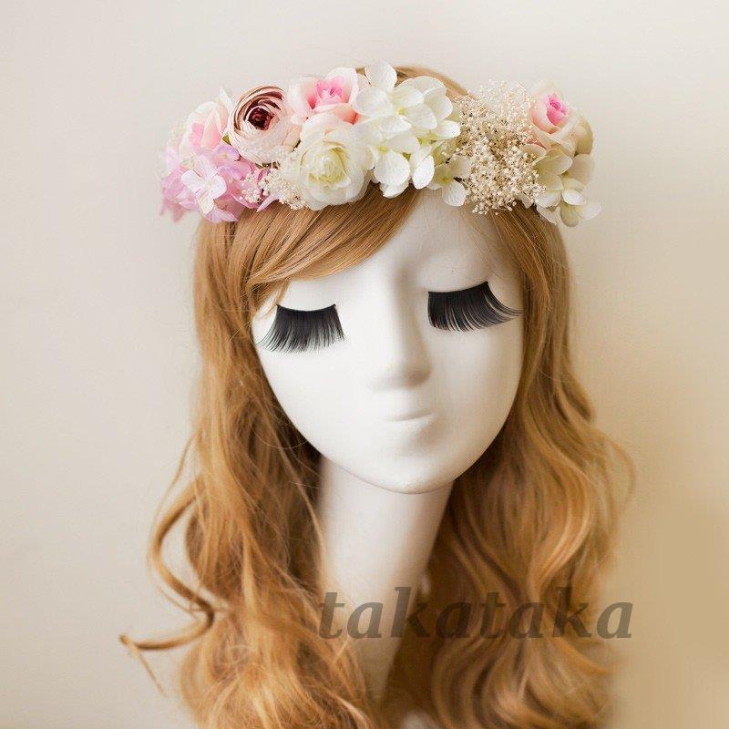 ヘッドドレス 花かんむり ウエディング花冠 シルクフラワー ドレス花冠 造花ナチュラル 花輪 結婚式 花嫁 海外旅行 イベント パーティ 着物 安い 髪飾り 1wkpyi8vzs Www Familyontour De