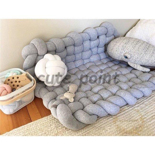 手作りノット ベビープレイマット スリーピングマット ハンドメイド ソフトコットン ベビーマット 保育園ラグ 子供 部屋用 フロアピロー おむつ替え Takataka Futon69 たかたか 通販 Yahoo ショッピング