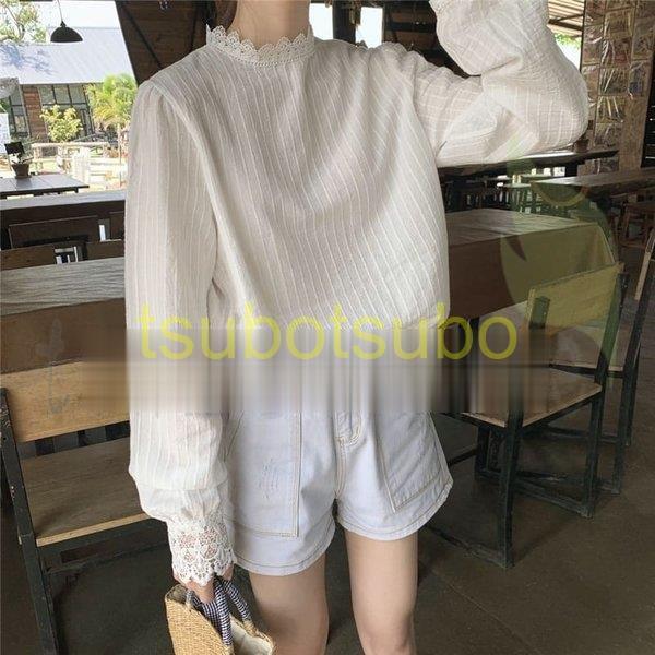 売れ筋新商品 高校生 4975 オルチャン 韓国 フェミニン 上品 ゆったり 長袖 ハイネック レース トップス ブラウス 代 10代 ファッション 中学生 長袖 納期 8 14営業日 土 日 祝を除く ご了承ください Www We Job Com