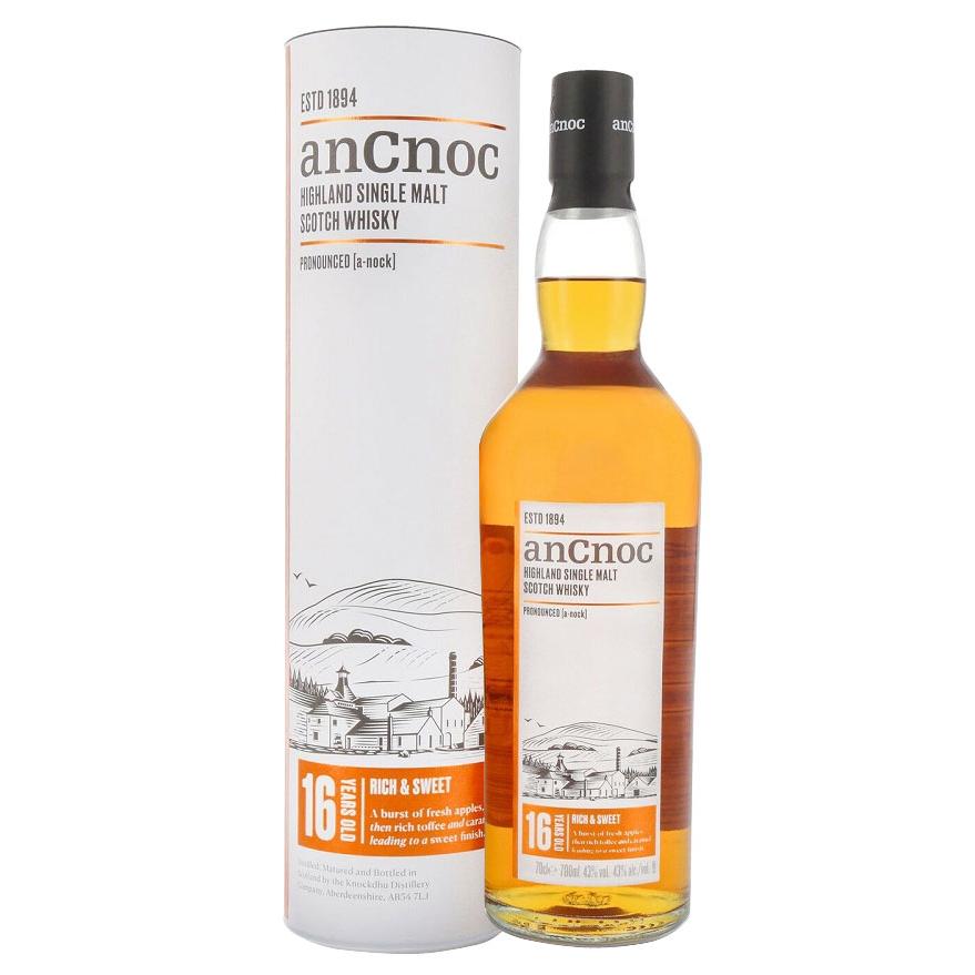 アンノック16年 シングルモルトウイスキー 43度700ml 化粧箱入（正規
