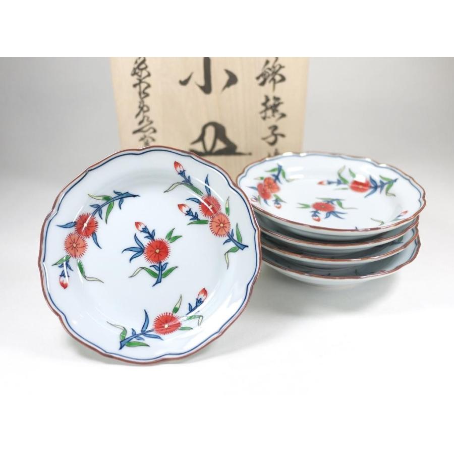 有田焼 染錦芭蕉絵 源右衛門 飾り皿 プレート 窯 染錦芭蕉絵 皿（楕円