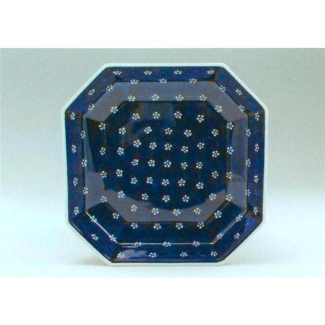 染付梅地紋方皿 高級 ギフト 和食器 genemon Gen-emon Kiln