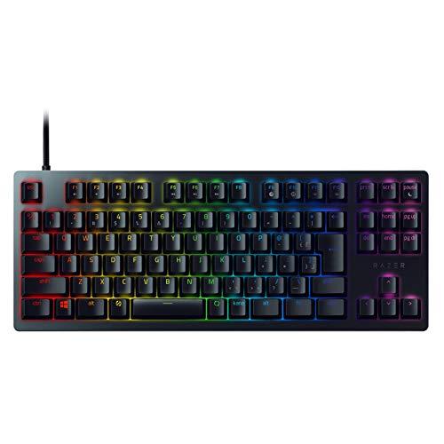 白木/黒塗り Razer ゲーミングキーボード Huntsman Tournament Edition