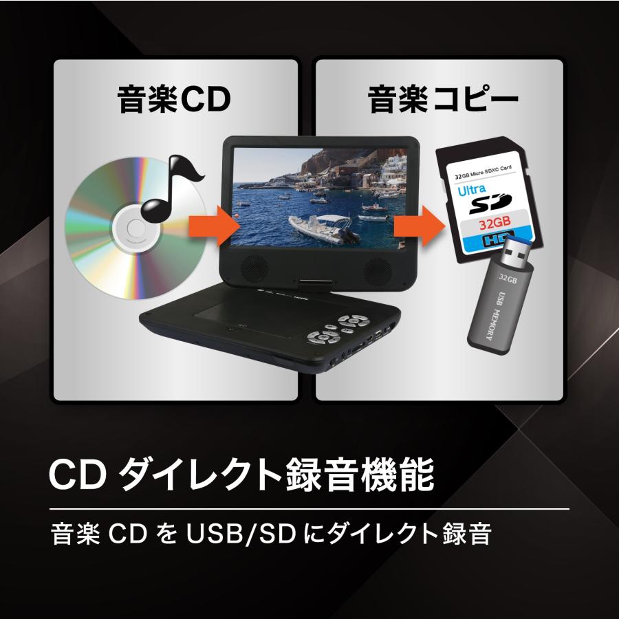 BLUEWIDE 10インチ ポータブルブルーレイプレーヤー フルセグ搭載